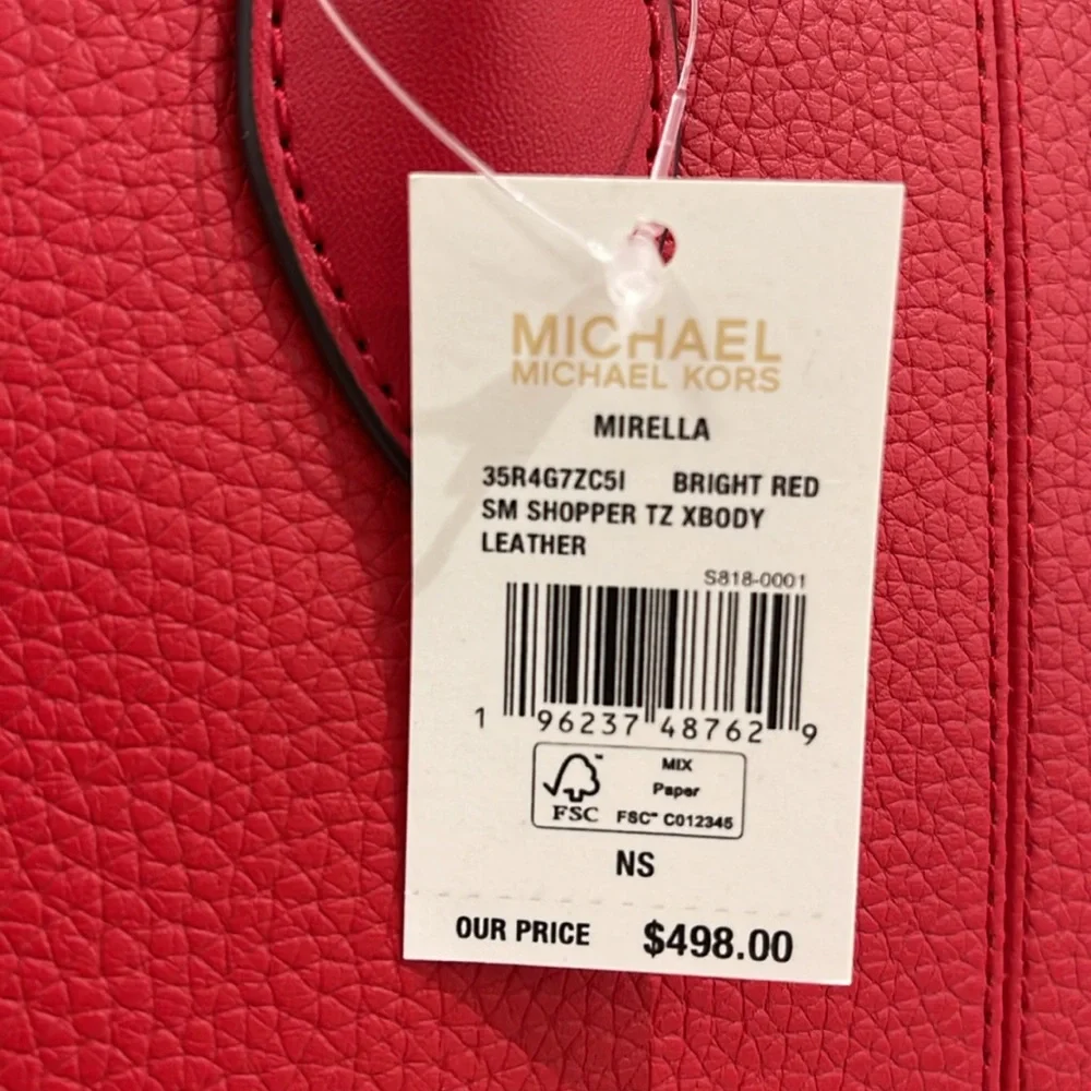 MICHAEL KORS
Mirella Small Pebble Leather Crossbody Bag
Bright Red
NWT - Picture 7 of 16